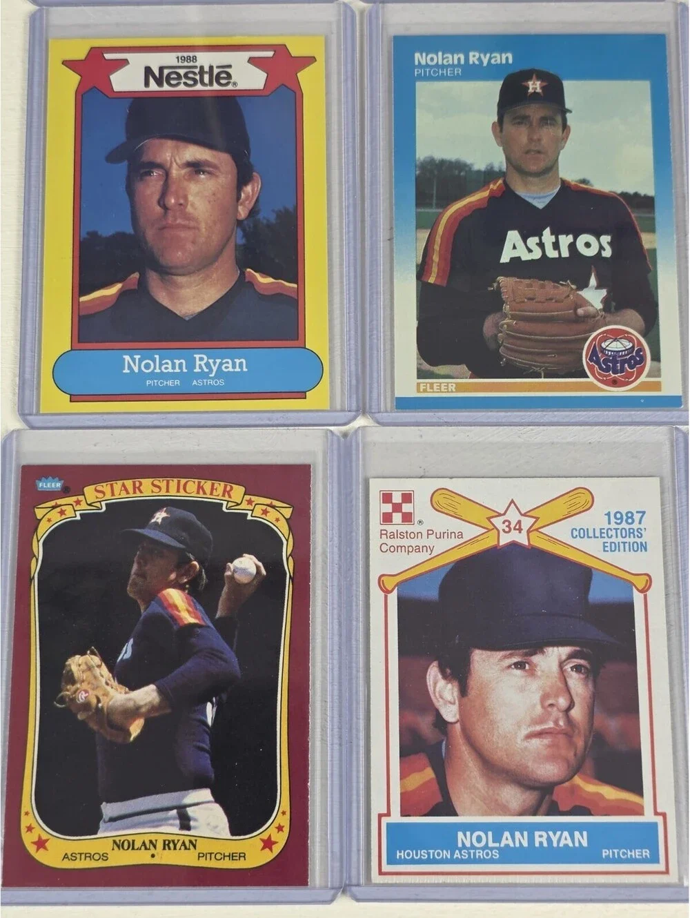 NOLAN RYAN Vintage Lot 26 Baseball Cards 1970s 1980s 1990s VG-NM